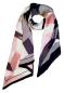 Preview: Scarf 100% Silk Georgette Rose Pink Grey Black White